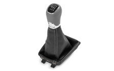 Leather 6° gear shift knob and sleeve FABIA III
